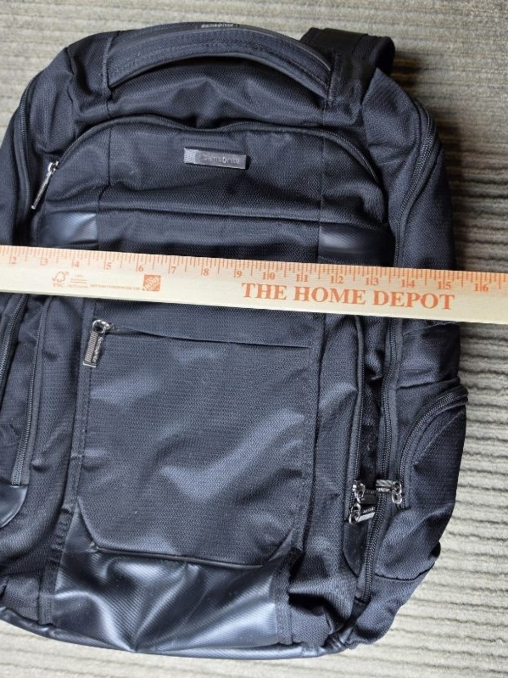 Samsonite Tectonic Lifestyle Sweetwater 17" Laptop Backpack Black Rugged Zip - Picture 12 of 13